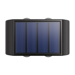 Lâmpada de parede solar ao ar livre, luz quente, impermeável, cima e para baix na internet