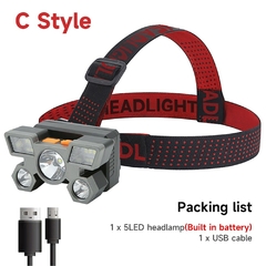 5 Lanterna LED recarregável com construída em 18650 Bateria Forte Luz Camping - loja online
