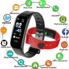 Imagem do Pulseira inteligente para homens e mulheres, pedômetro, despertador, tela color