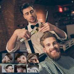 T9 usb máquina de cortar cabelo elétrico para homens máquina de corte de cabe