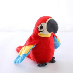 Brinquedo Interativo Chatty Parrot Colorido, Brinquedo Gravável e Musical, Flap