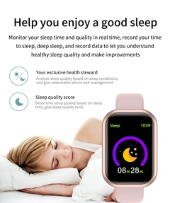 Pulseira inteligente para homens e mulheres, multifunções, passo de movimento,