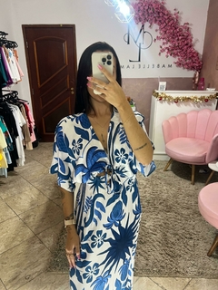 Vestido Beach Azul Viscolinho - comprar online