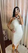 Vestido Ribana Premium Off White - comprar online