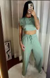 Conjunto Leme Verde Menta