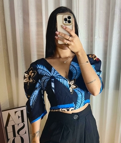 Cropped Viscolinho MIlla Preto - comprar online