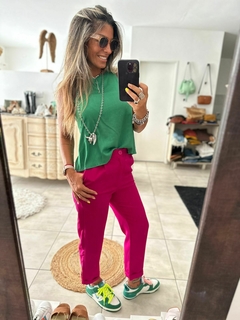 Pantalon Sastrero Lou Fucsia