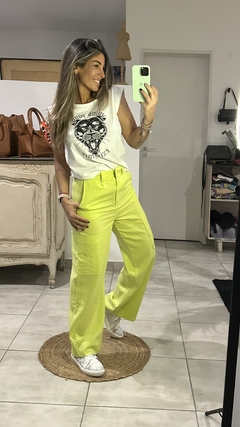Pantalon de Lino Cargo sastrero - comprar online