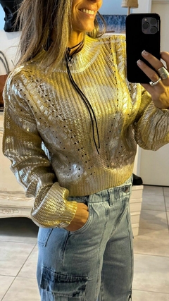 Sweater Plateado - comprar online