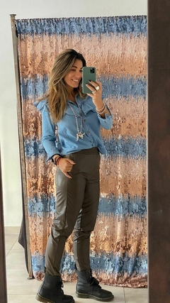 Camisa Denim Volados