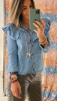 Camisa Denim Volados - comprar online
