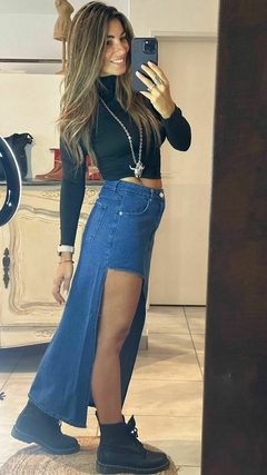 Pollera Denim Paris - comprar online
