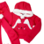 conjunto vermelho inverno meninas - comprar online