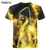 Homens e mulheres de manga curta 3D camiseta com gola redonda, camiseta esportiv na internet