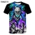 Imagem do Homens e mulheres de manga curta 3D camiseta com gola redonda, camiseta esportiv