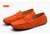 Imagem do Mocassins de couro para homem, sapatos casuais, deslizar em apartamentos, mocass