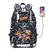 Anime Ninja Narutoes Uzumaki Sasuke Mochila, Mochila de Carregamento USB, Viagem na internet