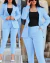 Novo 2023 OL Design Formal Business Blazer Ternos e Calças das Mulheres Duas Pe - lima importação