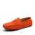 Mocassins de couro para homem, sapatos casuais, deslizar em apartamentos, mocass - loja online