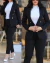 Novo 2023 OL Design Formal Business Blazer Ternos e Calças das Mulheres Duas Pe