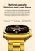 T10 Ultra Gold Relógio Inteligente para Homens e Mulheres, Série 8, NFC, Chama - lima importação