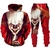 Homens e Mulheres do Halloween Palhaço 3D Impresso Hoodies e Calças Suit, Horr na internet