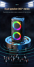 Kinglucky áudio bluetooth casa dupla subwoofer alto-falante quadrado dança ao - loja online