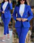 Novo 2023 OL Design Formal Business Blazer Ternos e Calças das Mulheres Duas Pe - lima importação
