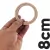 Bastidor de madeira mdf de 8cm a 20cm para Bordado, Macramê e Artesanato - Monte seu kit!