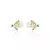 Brinco Ramo Esmeralda, Ametista Verde Fecho Perola - comprar online