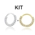Argolas Cravejadas Com Kit Zircão, Prata E Dourada, 2 - buy online