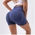 Shorts de treino sem costura de cintura alta,fitness