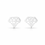 Brinco Modelo Diamante Em Prata 925 - 8mm - comprar online