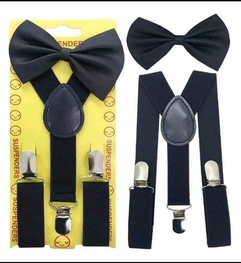 Suspensorio infantil com gravata unisex