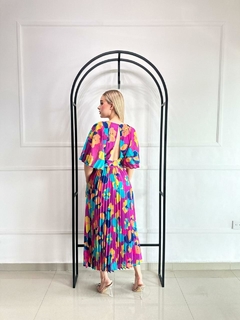 Vestido floral plizado - comprar en línea
