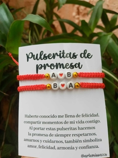 Pulseras con iniciales