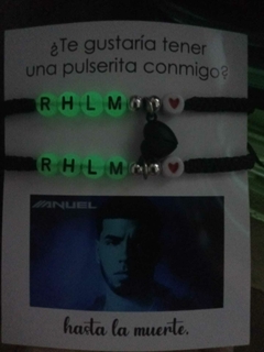 Pulseras "RHLM" que se iluminan en la oscuridad - comprar online