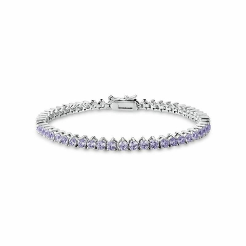 PULSEIRA RIVIERA COM ZIRCÔNIAS ROXA