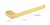 Porta Toalha de Rosto 25cm Dourado - Lexxa LX7161G - Vip Reform | Acabamentos e Revestimentos de Qualidade