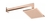 Chuveiro de Parede 30x30cm c/ Braço de 35cm Rose Gold - Kromma KR110C
