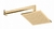Chuveiro de Parede 30x30cm c/ Braço de 35cm Dourado - Kromma KR781C