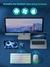 Conjunto de Teclado retroiluminado Bluetooth e mouse sem fio - SolutionSwift