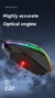 Imagem do Mouse gamer com fio 1600 dpi óptico 6 botão mouse usb com luz de fundo rgb mud
