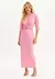 VESTIDO SUPER MIDI COM TORÇÃO - LANÇA PERFUME