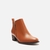 BOTA CARAMELO COURO CANO CURTO SALTO BAIXO - AREZZO - loja online