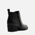 BOTA PRETA COURO CANO CURTO SALTO BAIXO - AREZZO - Isi Maria Boutique