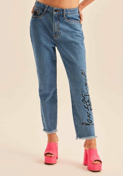 CALÇA JEANS MOM HIGH - LANÇA PERFUME