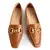 MOCASSIM COURO CARAMELO BRIDÃO DOURADO - CONSTANCE - Isi Maria Boutique