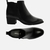 BOTA PRETA COURO CANO CURTO SALTO BAIXO - AREZZO - comprar online