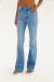 CALÇA FLARE CINTURA ALTA JEANS- FARM - comprar online